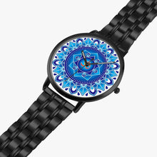 Load image into Gallery viewer, 273.Blue Mandala Steel Strap Quartz watch
