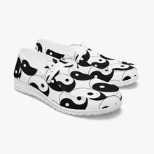 Load image into Gallery viewer, Yin Yang Canvas Lace-up Loafers