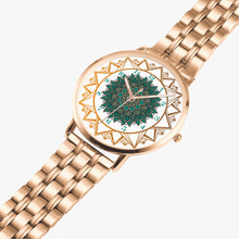 Load image into Gallery viewer, Emerald Gold Steel Strap Quartz Watch