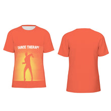 Load image into Gallery viewer, DANCE THERAPY SUNBURST ORANGE Men's O-Neck T-Shirt | 190GSM Cotton