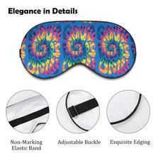 Load image into Gallery viewer, Good Vibes Only Blue Tie Dye Sleeping Eye Mask