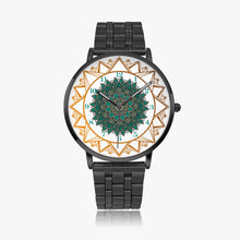 Load image into Gallery viewer, Emerald Gold Steel Strap Quartz Watch