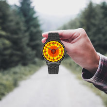 Load image into Gallery viewer, Sun Fire Mandala Steel Strap Quartz watch