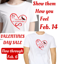 Load image into Gallery viewer, Unisex Valentines White