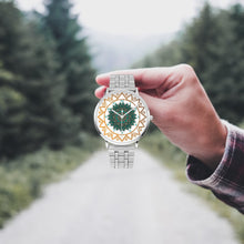 Load image into Gallery viewer, Emerald Gold Steel Strap Quartz Watch