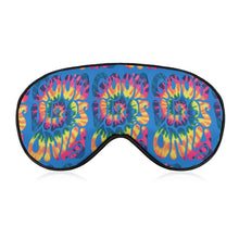 Load image into Gallery viewer, Good Vibes Only Blue Tie Dye Sleeping Eye Mask