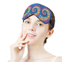 Load image into Gallery viewer, Good Vibes Only Blue Tie Dye Sleeping Eye Mask