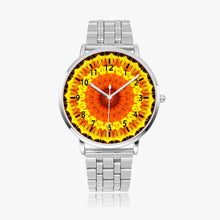 Load image into Gallery viewer, Sun Fire Mandala Steel Strap Quartz watch