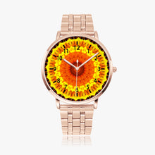 Load image into Gallery viewer, Sun Fire Mandala Steel Strap Quartz watch