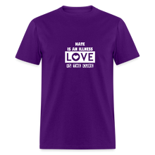 Load image into Gallery viewer, LOVE IS THE CURE Unisex Classic T-Shirt - purple