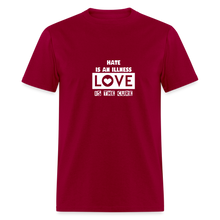 Load image into Gallery viewer, LOVE IS THE CURE Unisex Classic T-Shirt - dark red