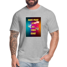 Load image into Gallery viewer, MAKE PEACE Unisex Jersey T-Shirt - heather gray