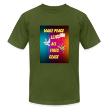 Load image into Gallery viewer, MAKE PEACE Unisex Jersey T-Shirt - olive