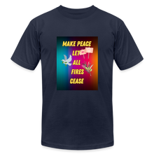 Load image into Gallery viewer, MAKE PEACE Unisex Jersey T-Shirt - navy