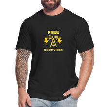 Load image into Gallery viewer, Free Good Vibes Unisex Jersey T-Shirt - black