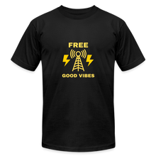 Load image into Gallery viewer, Free Good Vibes Unisex Jersey T-Shirt - black