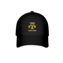 Load image into Gallery viewer, Free Good Vibes Baseball Cap - black