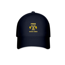 Load image into Gallery viewer, Free Good Vibes Baseball Cap - navy