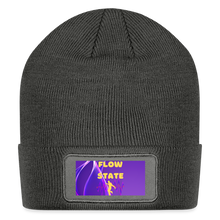 Load image into Gallery viewer, Flow State Patch Beanie - charcoal grey