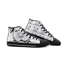 Load image into Gallery viewer, Pitbull Dog Unisex High Top Canvas Shoes