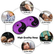 Load image into Gallery viewer, Yin Yang Purple Sleeping Eye Mask
