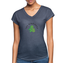 Load image into Gallery viewer, Women's Tri-Blend V-Neck T-Shirt - navy heather