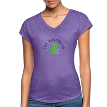 Load image into Gallery viewer, Women's Tri-Blend V-Neck T-Shirt - purple heather