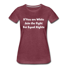 Load image into Gallery viewer, I am an Ally Women’s Premium T-Shirt - heather burgundy