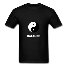 Load image into Gallery viewer, Yin Yang Black Balance T-Shirt - black