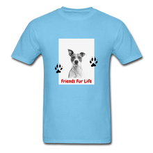 Load image into Gallery viewer, Friends Fur Life Unisex T-Shirt - aquatic blue