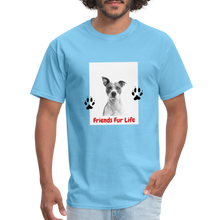 Load image into Gallery viewer, Friends Fur Life Unisex T-Shirt - aquatic blue