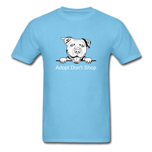 Load image into Gallery viewer, Adopt Dont Shop Pitty Classic T-Shirt - aquatic blue