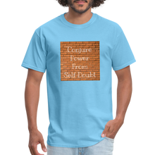 Load image into Gallery viewer, Conjure Power From Self Doubt T-Shirt - aquatic blue