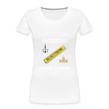 Load image into Gallery viewer, Separate Church and State Women’s Premium Organic T-Shirt - white
