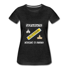Load image into Gallery viewer, Separate Church and State Women’s Premium Organic T-Shirt - charcoal grey