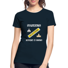 Load image into Gallery viewer, Separate Church and State Women’s Premium Organic T-Shirt - deep navy