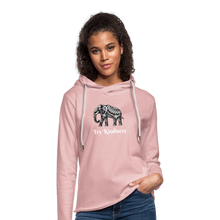 Load image into Gallery viewer, Mandala Elephant Unisex Lightweight Terry Hoodie - cream heather pink
