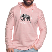Load image into Gallery viewer, Mandala Elephant Unisex Lightweight Terry Hoodie - cream heather pink