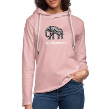 Load image into Gallery viewer, Mandala Elephant Unisex Lightweight Terry Hoodie - cream heather pink