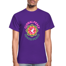 Load image into Gallery viewer, GLOBAL INNER PEACE Ultra Cotton Adult T-Shirt - purple