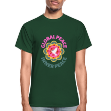 Load image into Gallery viewer, GLOBAL INNER PEACE Ultra Cotton Adult T-Shirt - forest green