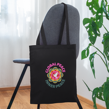 Load image into Gallery viewer, Global Inner Peace Tote Bag - black