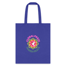 Load image into Gallery viewer, Global Inner Peace Tote Bag - royal blue
