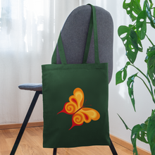 Load image into Gallery viewer, BUTTERFLY Tote Bag - forest green