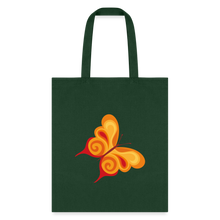 Load image into Gallery viewer, BUTTERFLY Tote Bag - forest green