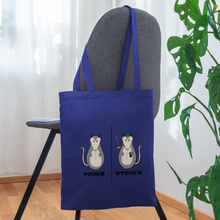 Load image into Gallery viewer, POSSUM OPOSSUM Tote Bag - royal blue