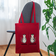 Load image into Gallery viewer, POSSUM OPOSSUM Tote Bag - red
