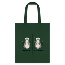Load image into Gallery viewer, POSSUM OPOSSUM Tote Bag - forest green