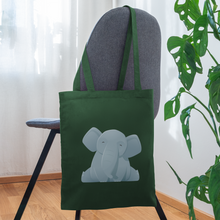 Load image into Gallery viewer, ELEPHANT Tote Bag - forest green