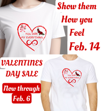 Load image into Gallery viewer, Unisex Valentines White
